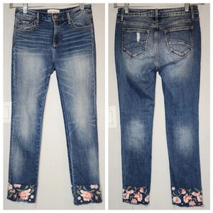 Driftwood Colette Embroidered Jeans. Women's size 26.‎